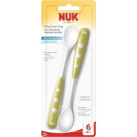 NUK Easy Learning Κουτάλι Φαγητού Πράσινο, 6m+ 2τμχ 10.255.053