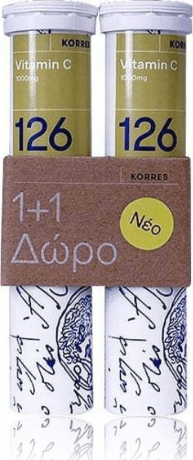 Korres 126 Vitamin C 1000mg 2x18tabs Αναβράζοντα