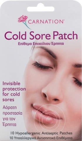 Carnation Cold Sore Patch Επίθεμα Επιχείλιου Έρπητα 10τμχ