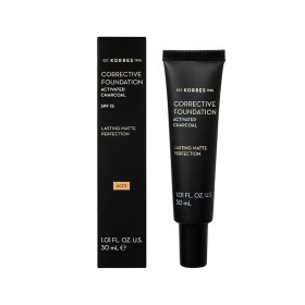 Korres ACTIVATED CHARCOAL Corrective Foundation SPF15 ACF3 30ml