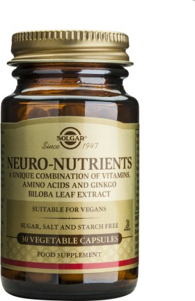 Solgar Neuro Nutrients για Τόνωση Νοητικών και Ψυχολογικών Αναγκών 30caps