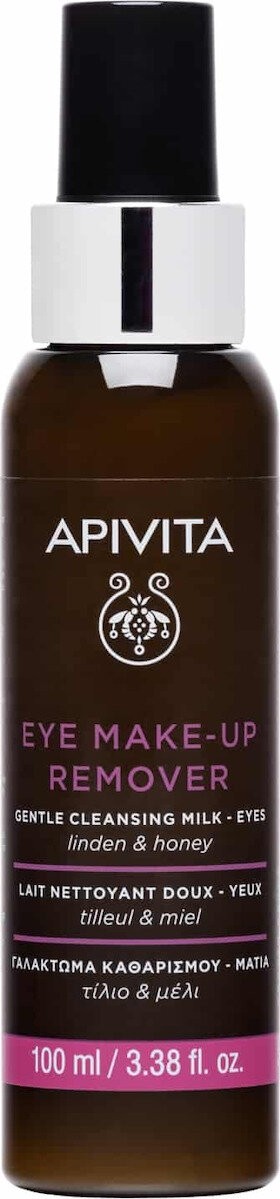 Apivita Eye Make Up Remover Ντεμακιγιάζ Ματιών Με Μέλι & Τίλιο 100ml