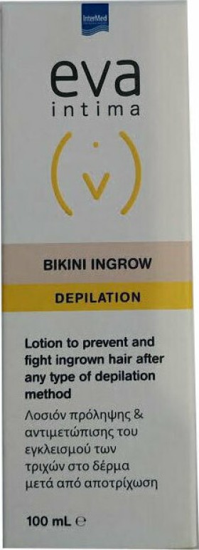 Intermed Eva Intima Bikini Ingrow Lotion Depilation για την Πρόληψη Θυλακίτιδας μετά την Αποτρίχωση 100ml