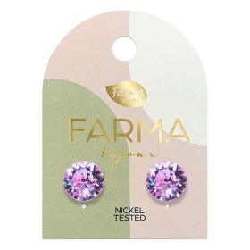 Farma Bijoux Υποαλλεργικά Σκουλαρίκια Καρφωτά με Πέτρες BE66C371 1 ζευγάρι