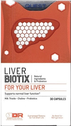 Quest Liver Biotix For Your Liver για τη Φυσιολογική Ηπατική Λειτουργία 30caps