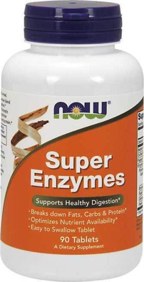 Now Foods Super Enzymes Πεπτικά Ενζυμα 90tabs