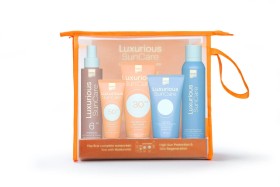 Luxurious Promo Pack 2025 High Protection Sun με Body Cream SPF30 200ml & Face Cream SPF50 75ml & Tanning Oil SPF6 200ml & Hydrating Antioxidant Mist Face and Body 200ml & After Sun Cooling Gel Face and Body 150ml