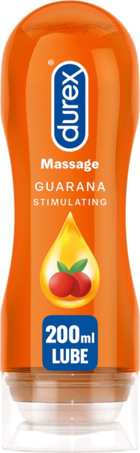 Durex Massage Guarana Stimulating Διεγερτικό Λιπαντικό 200ml
