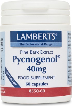 Lamberts Pycnogenol Εκχύλισμα Φλοιού Πεύκου 40mg 60caps
