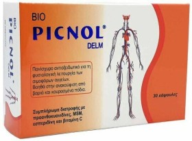Medichrom Bio Picnol Delm Φλεβοτονικό Bοήθημα για τα Πόδια 30caps