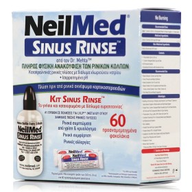 NeilMed The Original Sinus Rinse Kit Σύστημα Ρινικών Πλύσεων με 60 φακελάκια