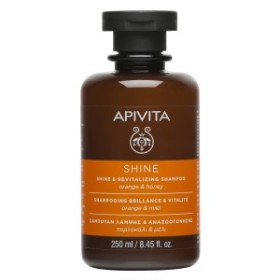 APIVITA Shine & Revitalizing Shampoo με Πορτοκάλι & Μέλι 250ml