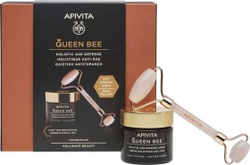 Apivita Queen Bee Light Texture Day Cream 50ml & Premium Face Roller