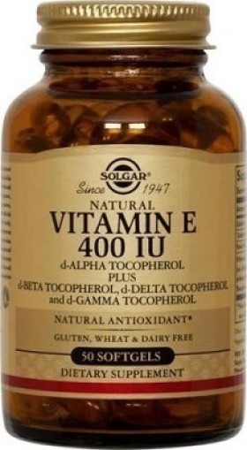 Solgar Vitamin E Natural 400iu 50Softgels