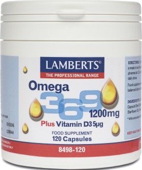 Lamberts Omega 3-6-9 1200mg 120caps