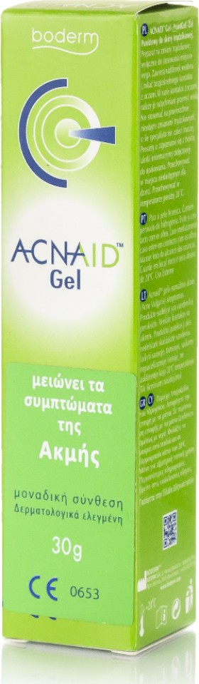 Boderm Acnaid Gel Καθαρισμού κατά της Ακμής 30gr