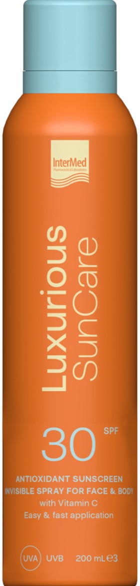 InterMed Luxurious Suncare Αντηλιακή Κρέμα για το Σώμα SPF30 σε Spray 200ml
