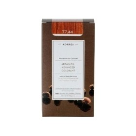 Korres Argan Oil Advanced Colorant Βαφή Μαλλιών 77.44 Ξανθό Έντονο Χάλκινο 145ml