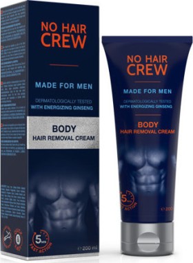 NO HAIR CREW Body Hair Removal Cream Κρέμα Αποτρίχωσης Σώματος για Ανδρες 200ml