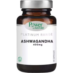 Power Of Nature Platinum Range Ashwagandha, Συμπλήρωμα με Εκχύλισμα Ασβαγκάνθας 400mg 30caps