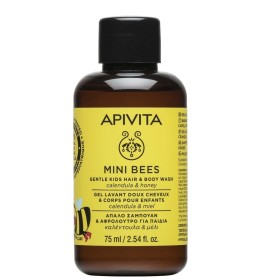 Apivita Παιδικό Αφρόλουτρο & Σαμπουάν Mini Bees με Καλέντουλα - Μέλι 75ml