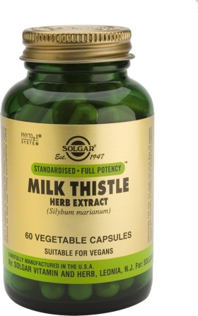 Solgar Milk Thistle Herb Extract Τιτλοδοτημένο Εκχύλισμα Γαϊδουράγκαθου 60caps Veg