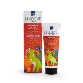 Unident Kids Παιδική Oδοντόκρεμα με 1450ppm Φθόριο, Γεύση Φράουλα από 6 χρονών 50ml