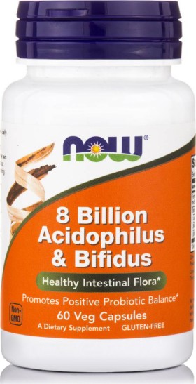 Now Acidophilus Bifidus 8 Billion 60caps