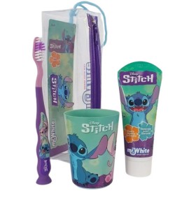 Mr. White Disney Κασετίνα Stitch με Οδοντόβουρτσα + Ποτηράκι + Οδοντόκρεμα για 3+ετών 75ml