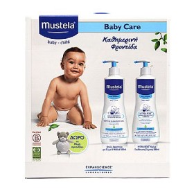  Mustela Baby Care Pack & Bear - Gentle Cleansing Gel 500ml & Hydra Bebe Body Lotion 500ml & Δώρο Αρκουδάκι