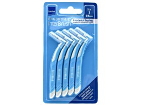 Intermed Chlorhexil 0,6mm Μεσοδόντια Βουρτσάκια Μπλε 5 τμχ