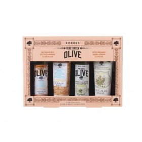 Korres Travel Set Olive Mini Collection Aνθη Ελιάς με Αφρόλουτρο 40ml, Κρέμα Σώματος 40ml, Σαμπουάν Θρέψης 40ml, Μαλακτική Κρέμα Θρέψης 40ml