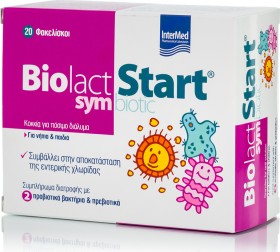 Intermed Biolact Start Symbiotic με 2 Προβιοτικά Βακτήρια & Πρεβιοτικά για Νήπια & Παιδιά για την Αποκατάσταση της Εντερικής Χλωρίδας 20 Φακελίσκοι