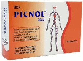 Medichrom Bio Picnol Delm Φλεβοτονικό Bοήθημα για τα Πόδια 30caps