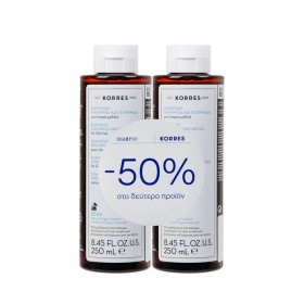 Korres PROMO -50% στο 2ο Προϊόν, Σαμπουάν Όγκου με Γλυκύρριζα & Τσουκνίδα για Λιπαρά Μαλλιά 2x250ml