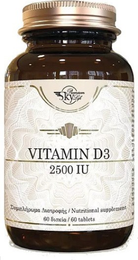 Sky Premium Life Vitamin D3 2500iu 60tabs