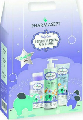 Pharmasept PROMO Christmas Gift Baby Care Mild Bath 500ml & Micellar Water 300ml & Baby Care Extra Calm Cream 150ml