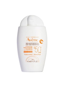 Avene Mineral Fluid Αδιάβροχη Αντηλιακή Κρέμα Προσώπου SPF50 40ml