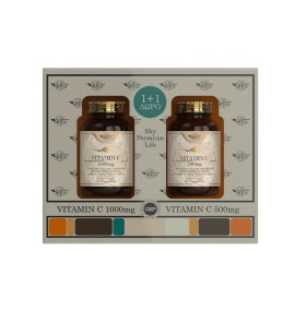 Sky Premium Life PROMO PACK Vitamin C 1000mg 60tabs & ΔΩΡΟ Vitamin C 500mg 60tabs
