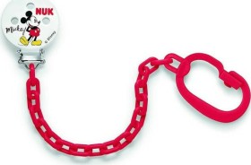 Nuk Αλυσίδα Πιπίλας Oval Disney Mickey Red 1τμχ 10.256.312