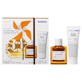 Korres PROMO 2025 Scents of Greece με Black Pepper Ανδρικό Σετ Eau De Toilette 50ml & Aftershave Γαλάκτωμα Black Pepper 125ml