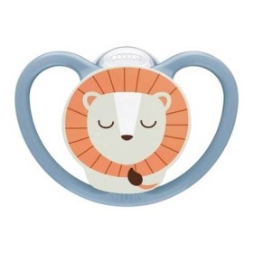 Nuk Perfect Match Air Night Πιπίλα Σιλικόνης Νυκτός Μπλε Lion για 18-36m, 1τμχ 10.177.233