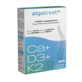 Algotreat Ca + D3 + K2 Πολυβιταμίνη για την Υγεία των Οστών με Ασβέστιο, Βιταμίνες D + K2, 60caps