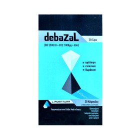 DEBAZAL Φόρμουλα με D3 2500iu & B12 1000mcg & Ψευδάργυρο για την Ενίσχυση του Ανοσοποιητικού 30caps