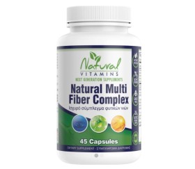 Natural Vitamins Natural Multi Fiber Complex Φυτικές Ινες και Προβιοτικά 45tabs