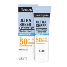 Neutrogena Sunscreen Ultra Sheer Invisible Cream Hydration SPF50 Αντηλιακή Κρέμα Προσώπου 50ml