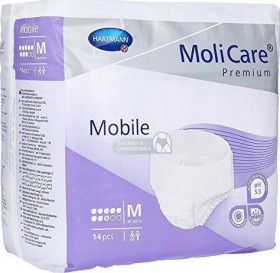 Hartmann Εσώρουχο Νύχτας Molicare Premium Mobile 8 Drops Medium 14τμχ 915872