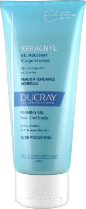 Ducray Gel κατά της Ακμής Keracnyl Foaming for Face & Body για Λιπαρές Επιδερμίδες 200ml