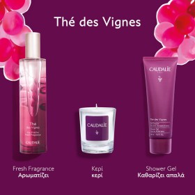 Caudalie XMAS PROMO 2025 The des Vignes με Fresh Fragrance Γυναικείο Άρωμα 50ml & ΔΩΡΑ Αρωματικό Κερί 35g & Shower Gel Ενυδατικό Αφρόλουτρο Σώματος 50ml