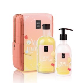Lavish Care XMAS PROMO 2025 Merry Lemon Tart με Bath & Shower Gel 500ml & Glitter Body Lotion 300ml & Νεσεσέρ